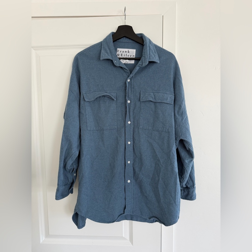 Frank & Eileen mcloghlin oversized shirt Blue Button-Down Shirt xs/s